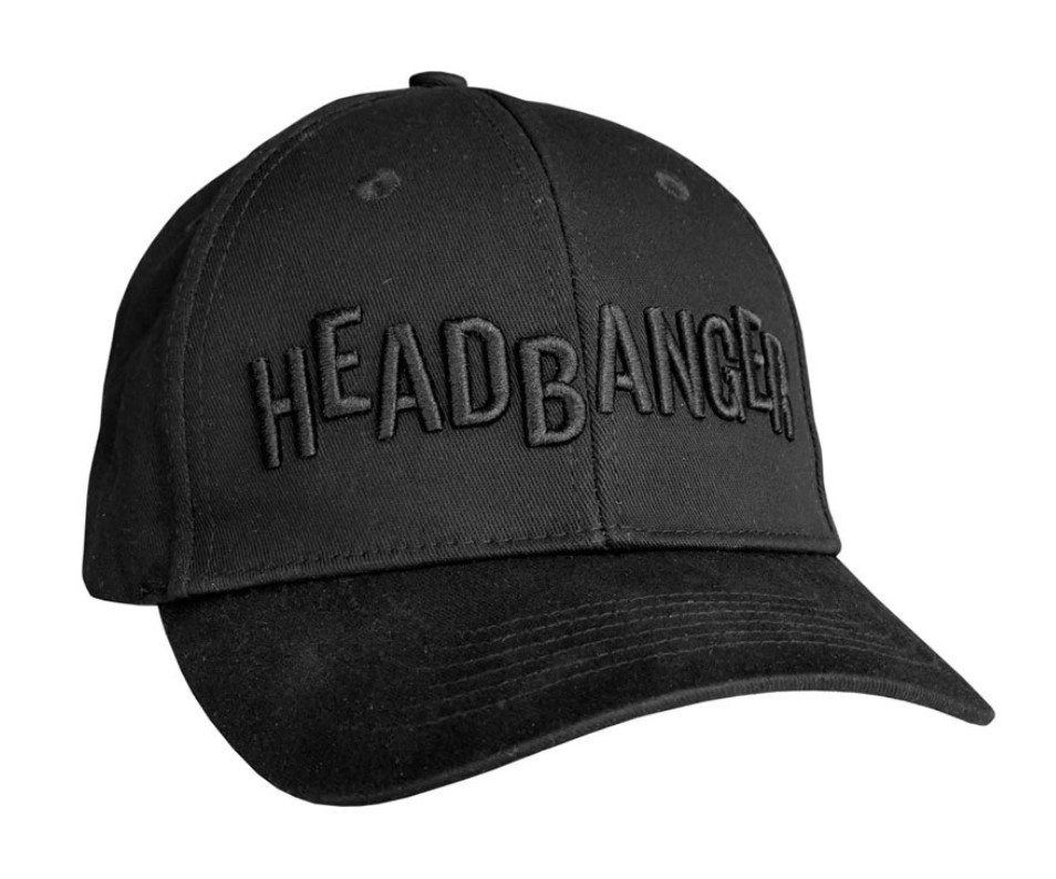 Headbanger Black on Black Flex Cap